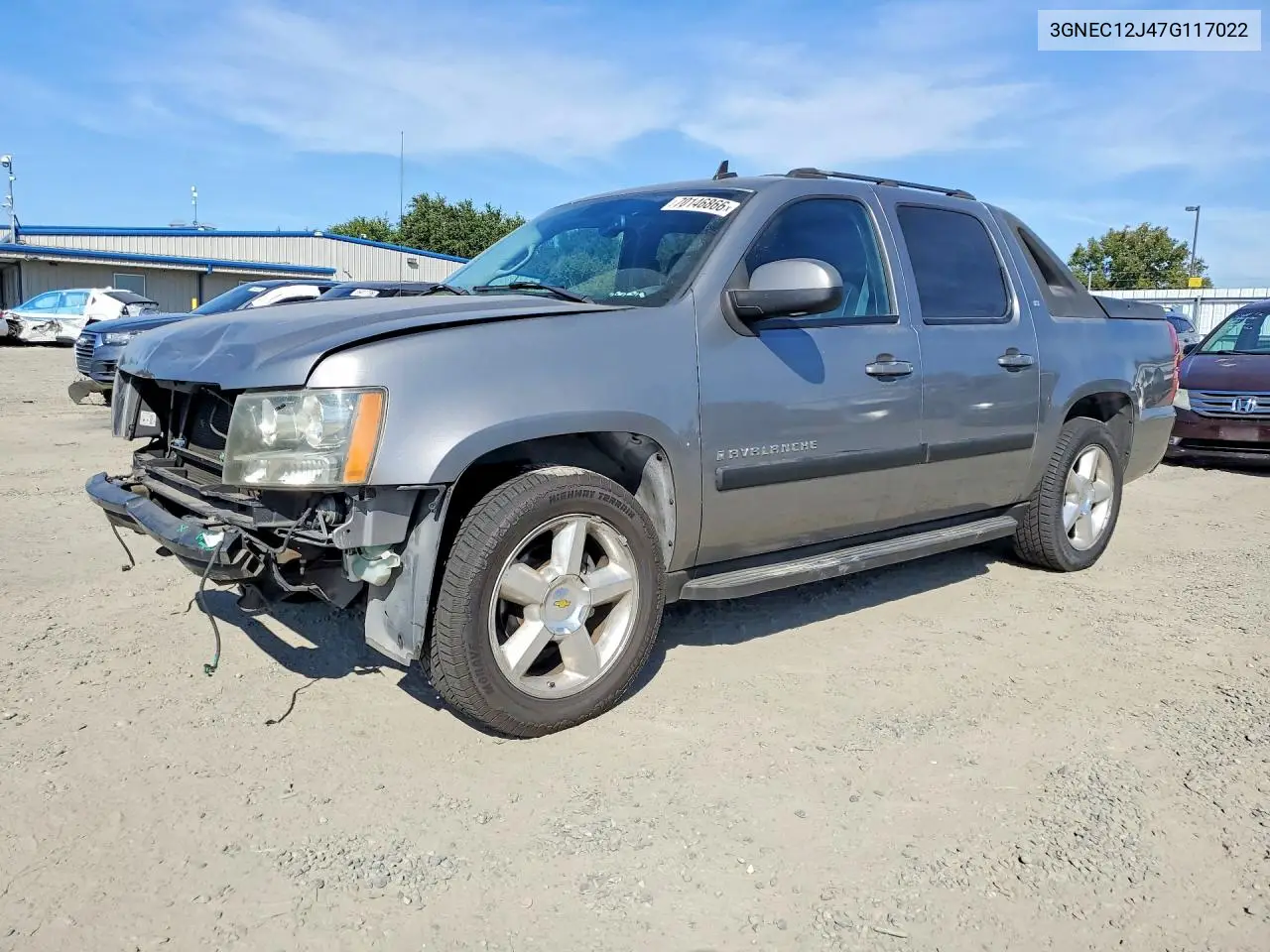 2007 Chevrolet Avalanche C1500 VIN 3GNEC12J47G117022 фото 1