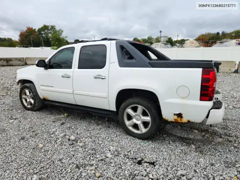 3GNFK12368G215771 — 2008 Chevrolet Avalanche, фото 2 с аукциона Copart, Передняя часть