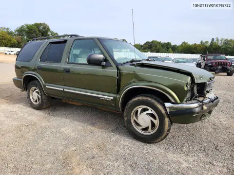 2001 Chevrolet Blazer VIN 1GNDT13W01K198722 фото 4