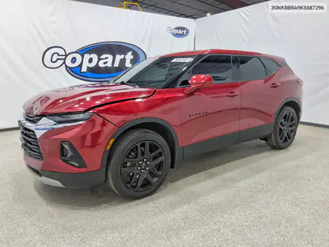 3GNKBBRA9KS687296 — 2019 Chevrolet Blazer, Передняя часть, фото до ремонта