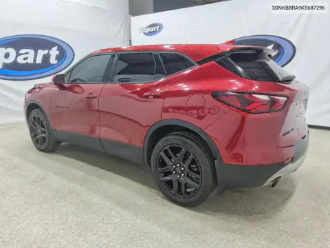 3GNKBBRA9KS687296 — 2019 Chevrolet Blazer, фото 2 с аукциона Copart 15.10.2026, Передняя часть