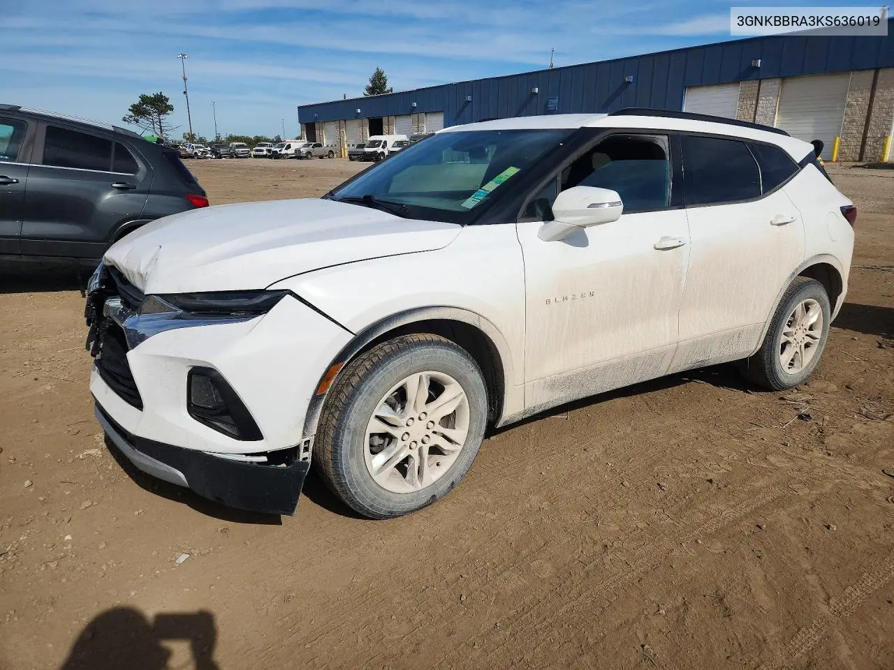 2019 Chevrolet Blazer 1Lt VIN 3GNKBBRA3KS636019 фото 1