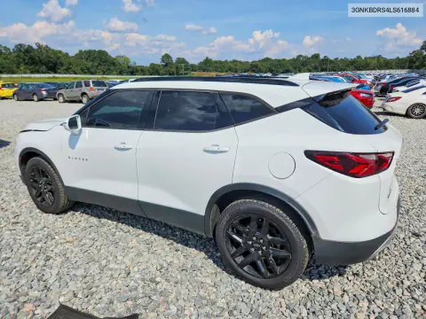 2020 Chevrolet Blazer 3Lt VIN 3GNKBDRS4LS616884 фото 2