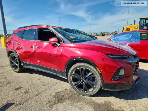 3GNKBKRS8LS533382 — 2020 Chevrolet Blazer, фото 4 с аукциона Copart, Повреждения со всех сторон