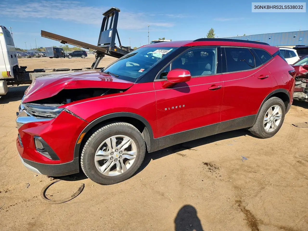 2020 Chevrolet Blazer 2Lt VIN 3GNKBHRS2LS538032 фото 1