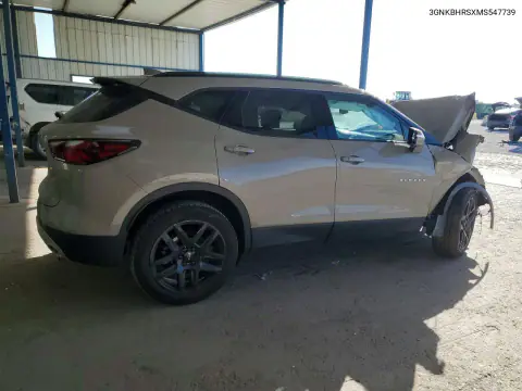 2021 Chevrolet Blazer 2Lt VIN 3GNKBHRSXMS547739 фото 3