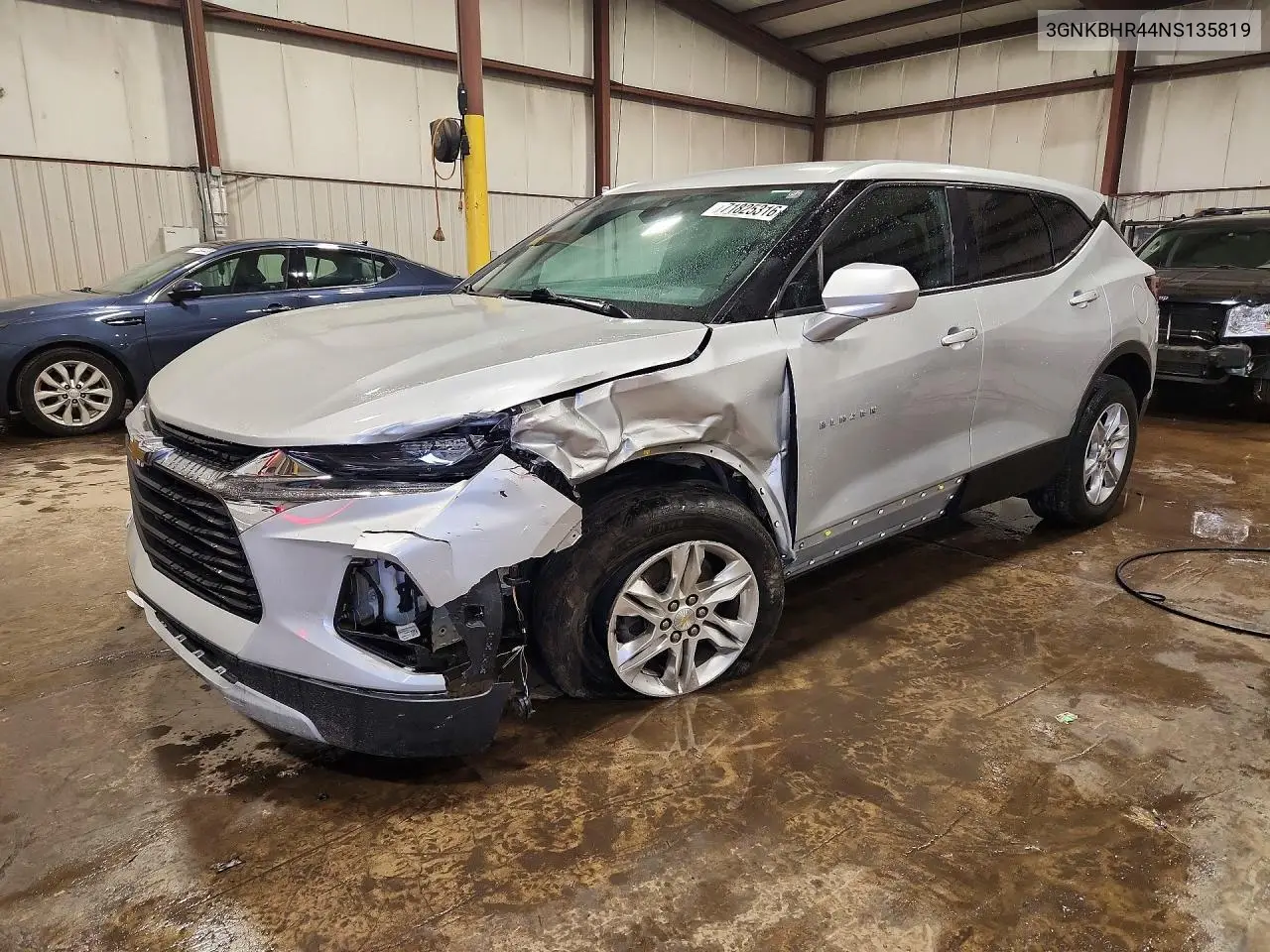 2022 Chevrolet Blazer 2Lt VIN 3GNKBHR44NS135819 фото 1