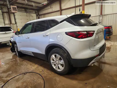2022 Chevrolet Blazer 2Lt VIN 3GNKBHR44NS135819 фото 2