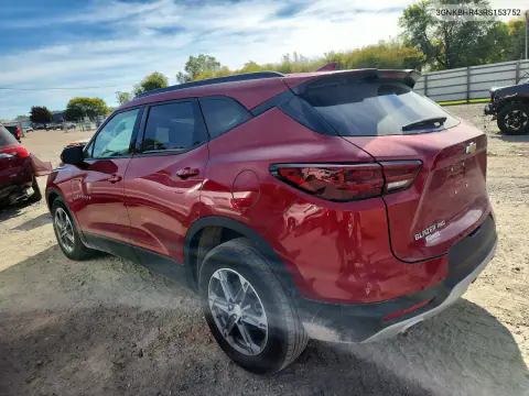 2024 Chevrolet Blazer 2Lt VIN 3GNKBHR43RS153752 фото 2