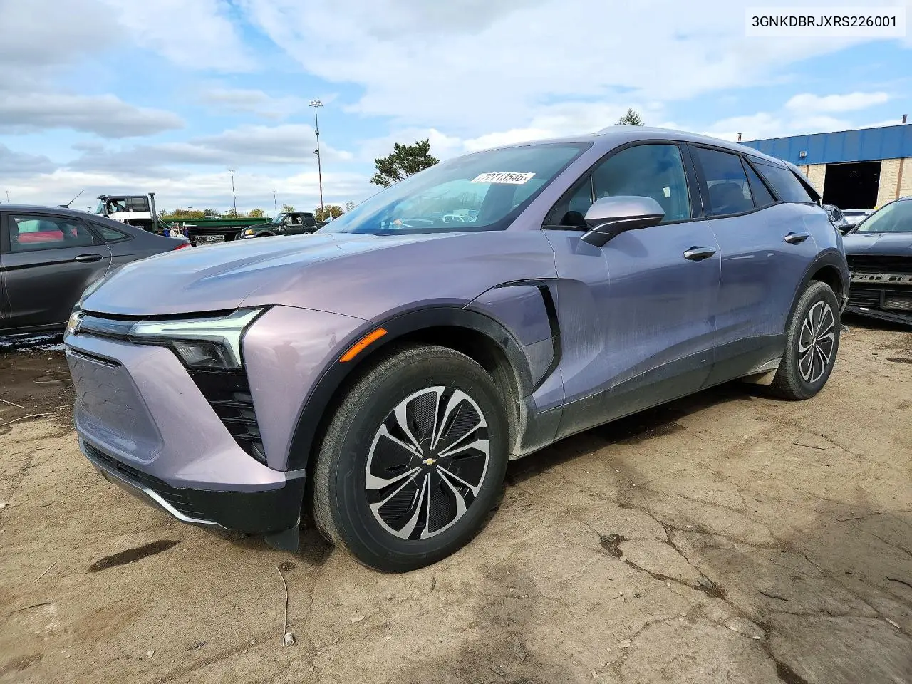 3GNKDBRJXRS226001 Chevrolet Blazer 2024 — повреждение Задняя часть, фото до ремонта