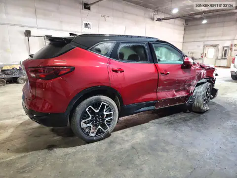 2026 Chevrolet Blazer Rs VIN 3GNKBKRS9TS133136 фото 3