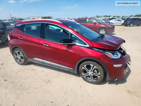 2018 Chevrolet Bolt Ev Premier VIN 1G1FX6S00J4136637 фото 4