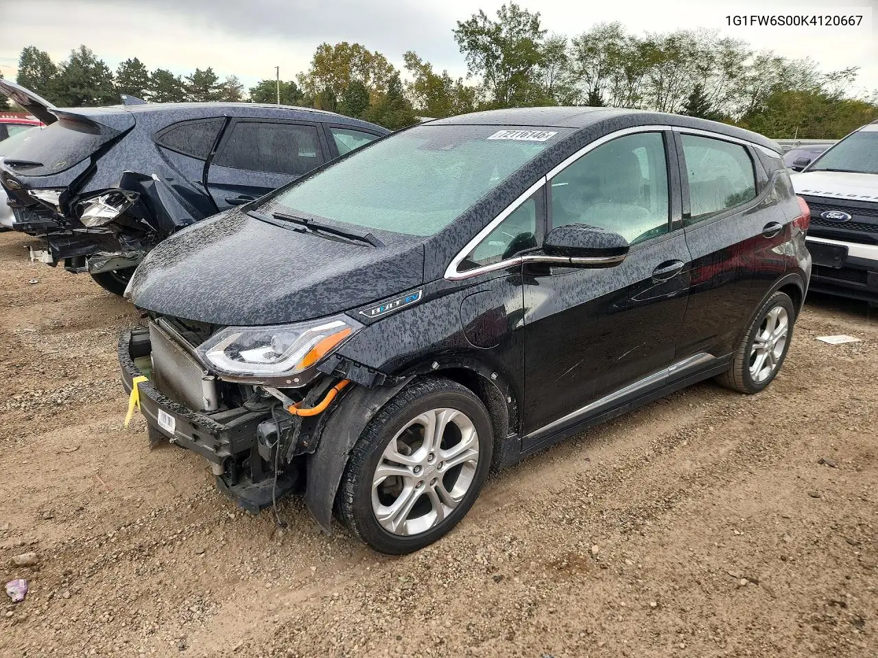 2019 Chevrolet Bolt Ev Lt VIN 1G1FW6S00K4120667 фото 1