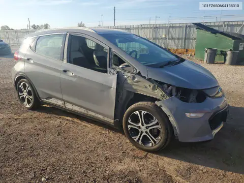 1G1FZ6S06K4138310 — 2019 Chevrolet Bolt, фото 4 с аукциона Copart, Боковая часть