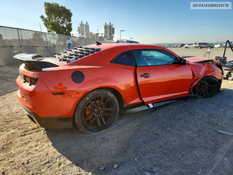 2013 Chevrolet Camaro Ls VIN 2G1FA1E33D9223170 фото 3