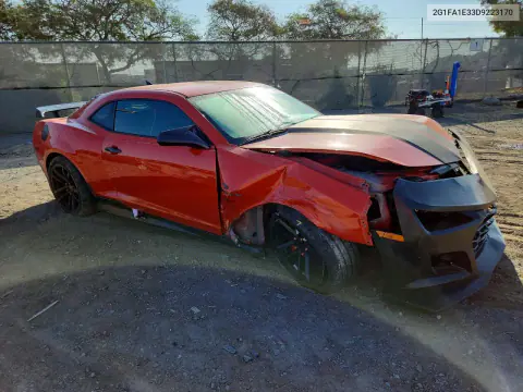 2013 Chevrolet Camaro Ls VIN 2G1FA1E33D9223170 фото 4