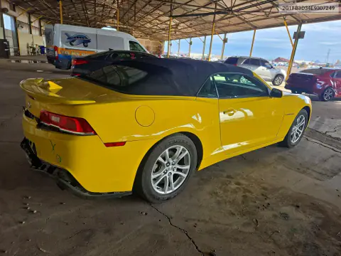 2014 Chevrolet Camaro Lt VIN 2G1FB3D34E9307249 фото 3