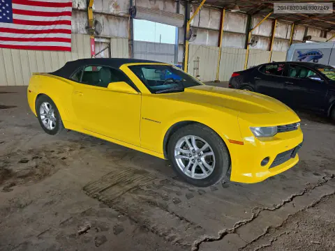 2014 Chevrolet Camaro Lt VIN 2G1FB3D34E9307249 фото 4