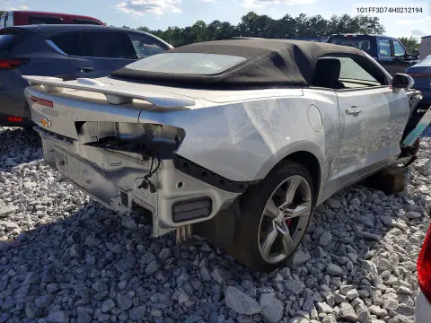 2017 Chevrolet Camaro Ss VIN 1G1FF3D74H0212194 фото 3