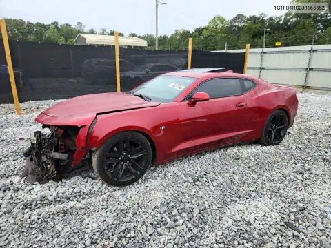 2018 Chevrolet Camaro Lt VIN 1G1FD1RS2J0165552 фото 1