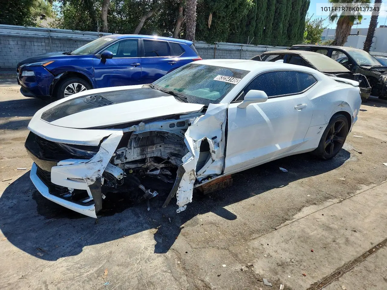 2019 Chevrolet Camaro Ss VIN 1G1FF1R78K0137343 фото 1
