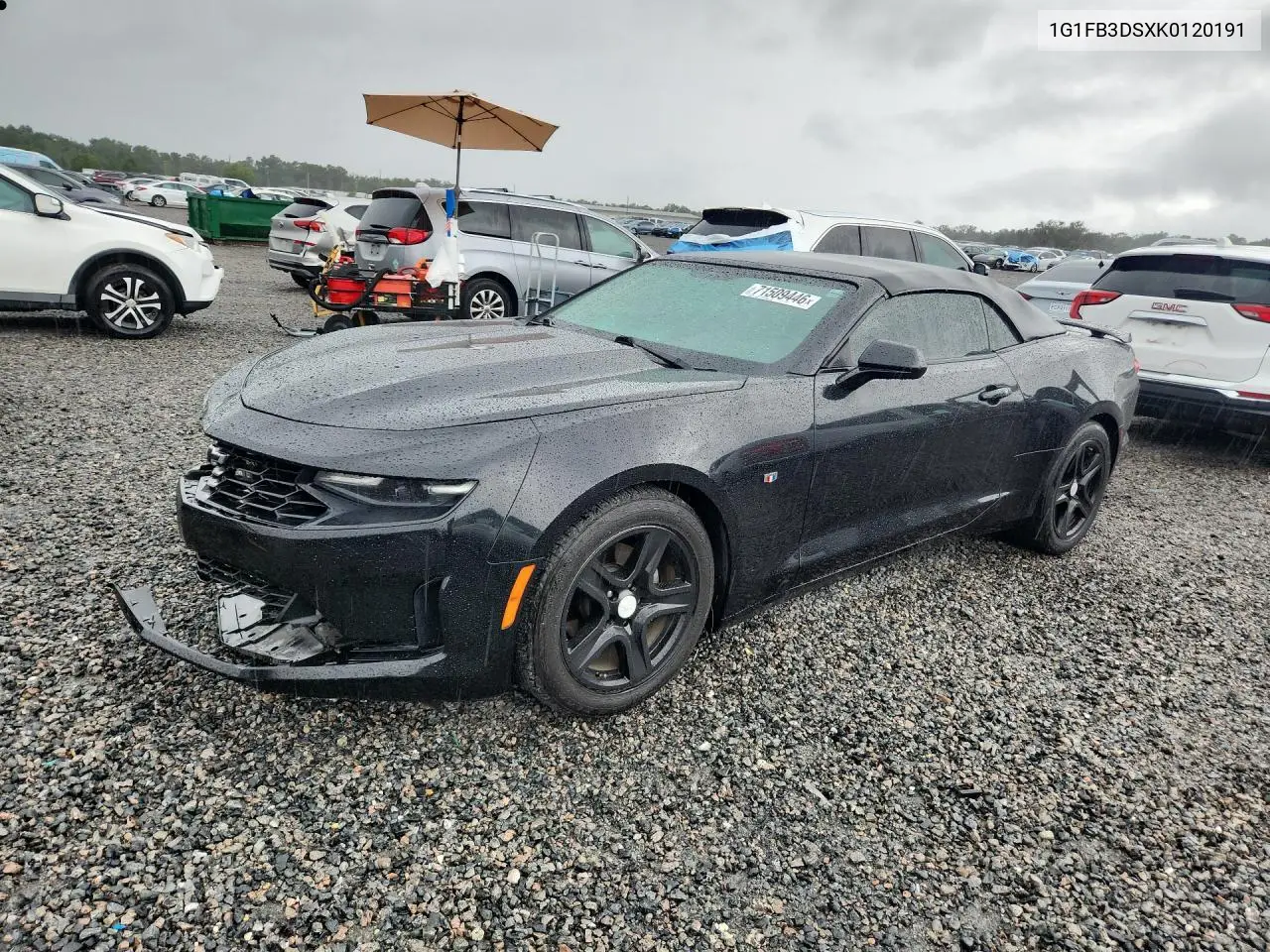 2019 Chevrolet Camaro Ls VIN 1G1FB3DSXK0120191 фото 1