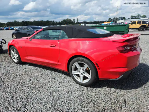 2019 Chevrolet Camaro Ls VIN 1G1FB3DS8K0116981 фото 2