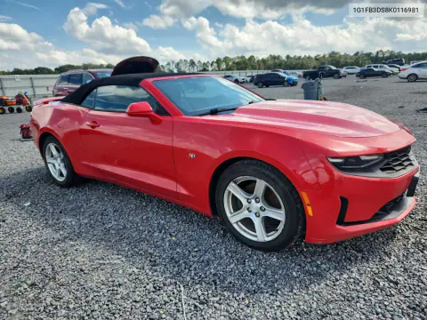 2019 Chevrolet Camaro Ls VIN 1G1FB3DS8K0116981 фото 4