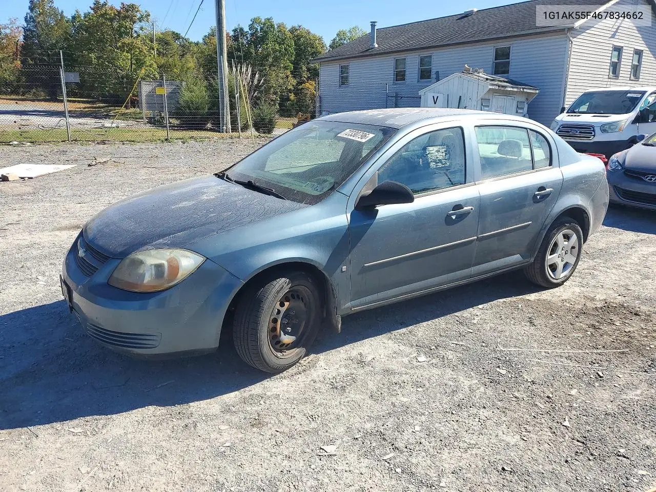 2006 Chevrolet Cobalt Ls VIN 1G1AK55F467834662 фото 1