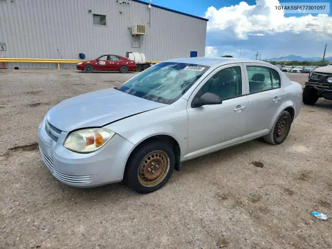 1G1AK55F677301097 — 2007 Chevrolet Cobalt, Передняя часть, фото до ремонта