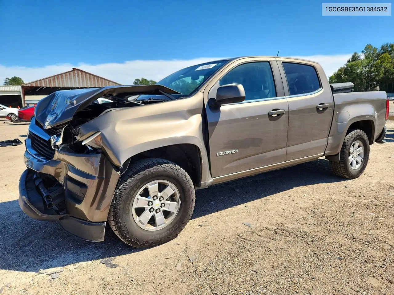 2016 Chevrolet Colorado VIN 1GCGSBE35G1384532 фото 1
