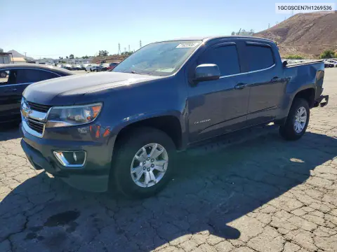 1GCGSCEN7H1269536 — 2017 Chevrolet Colorado, Задняя часть, фото до ремонта