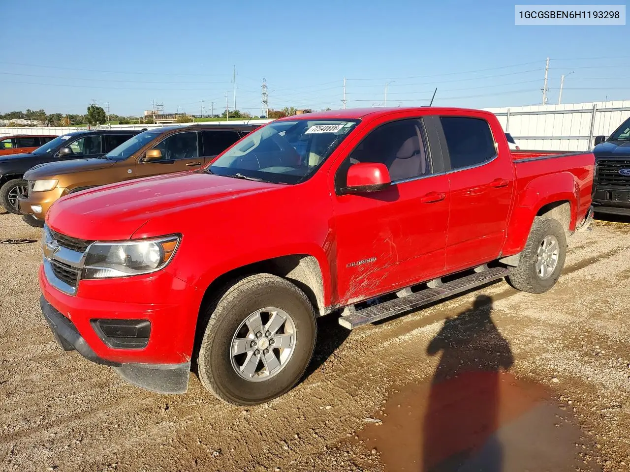 2017 Chevrolet Colorado VIN 1GCGSBEN6H1193298 фото 1