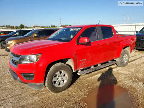 1GCGSBEN6H1193298 — 2017 Chevrolet Colorado, Мелкие вмятины и царапины, фото до ремонта