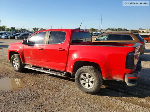 2017 Chevrolet Colorado VIN 1GCGSBEN6H1193298 фото 2