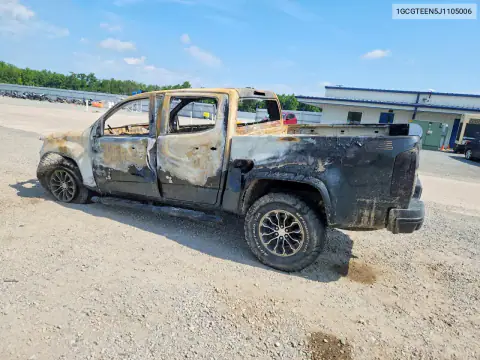 1GCGTEEN5J1105006 — 2018 Chevrolet Colorado, фото 2 с аукциона Copart, Пожар