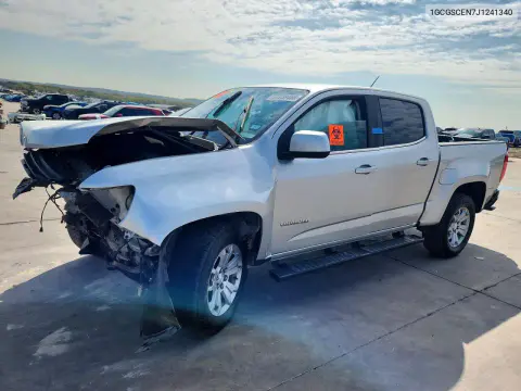 1GCGSCEN7J1241340 — 2018 Chevrolet Colorado, Передняя часть, фото до ремонта