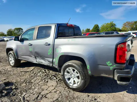 2021 Chevrolet Colorado Lt VIN 1GCGSCEA6M1114628 фото 2