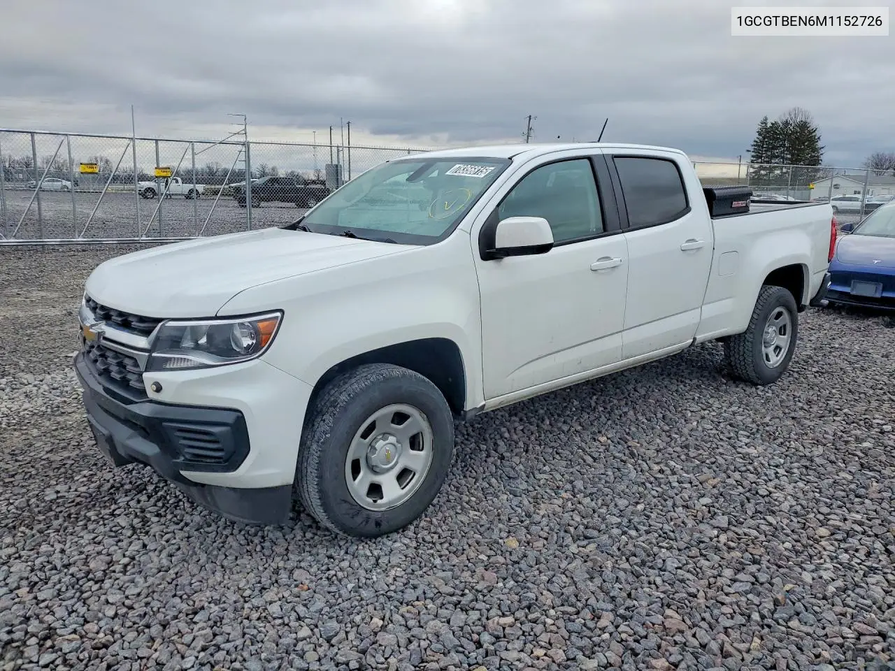 1GCGTBEN6M1152726 Chevrolet Colorado 2021 — повреждение Естественный износ, фото до ремонта