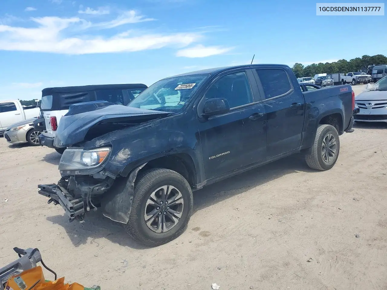 2022 Chevrolet Colorado Z71 VIN 1GCDSDEN3N1137777 фото 1