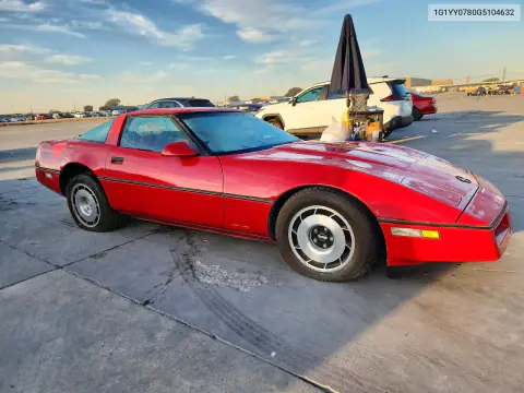 1986 Chevrolet Corvette VIN 1G1YY0780G5104632 фото 4