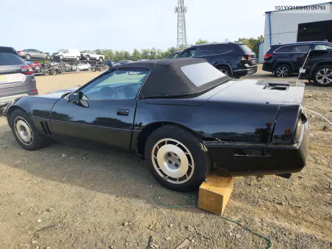 1987 Chevrolet Corvette VIN 1G1YY3180H5109793 фото 2
