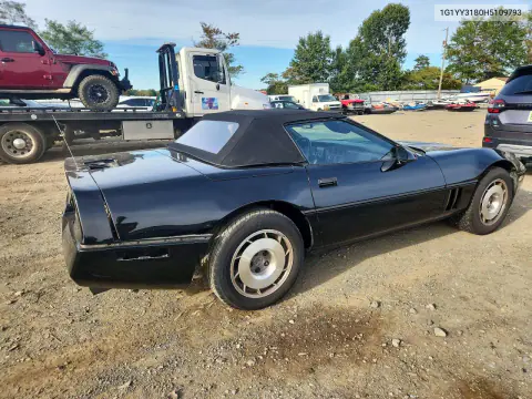 1987 Chevrolet Corvette VIN 1G1YY3180H5109793 фото 3