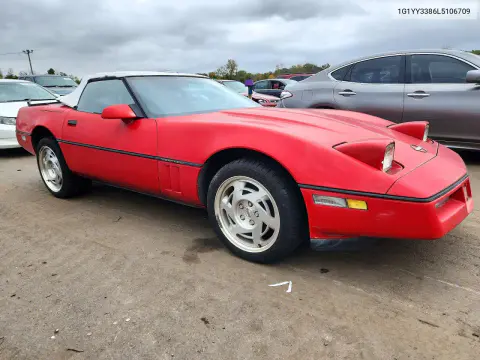 1990 Chevrolet Corvette VIN 1G1YY3386L5106709 фото 4