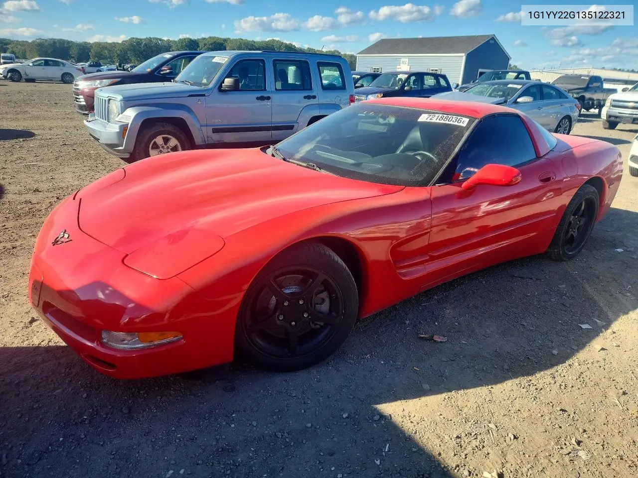 2003 Chevrolet Corvette VIN 1G1YY22G135122321 фото 1