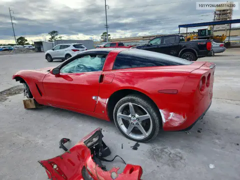 2006 Chevrolet Corvette VIN 1G1YY26U665116230 фото 2