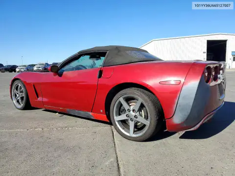 1G1YY36U665127007 — 2006 Chevrolet Corvette, фото 2 с аукциона Copart, Пожар