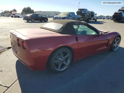 1G1YY36U665127007 — 2006 Chevrolet Corvette, фото 3 с аукциона Copart, Пожар