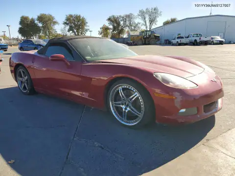 1G1YY36U665127007 — 2006 Chevrolet Corvette, фото 4 с аукциона Copart, Пожар