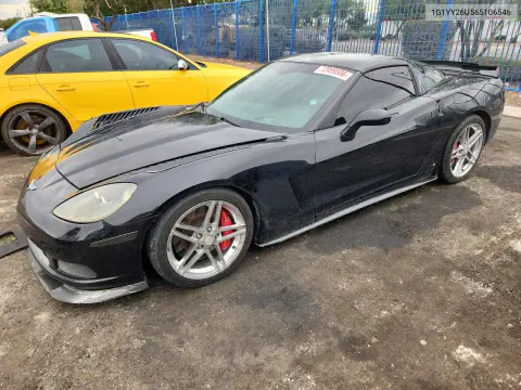 1G1YY26U565106546 — 2006 Chevrolet Corvette, Передняя часть, фото до ремонта